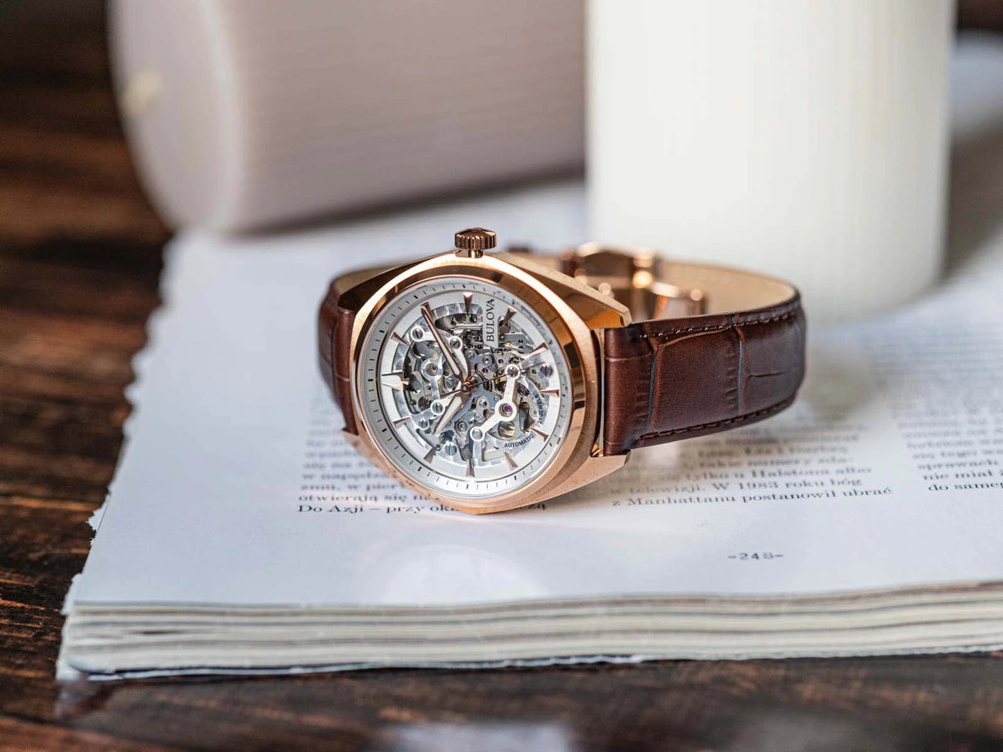 BULOVA SURVEYOR 97A175 AUTOMATIC SKELETON