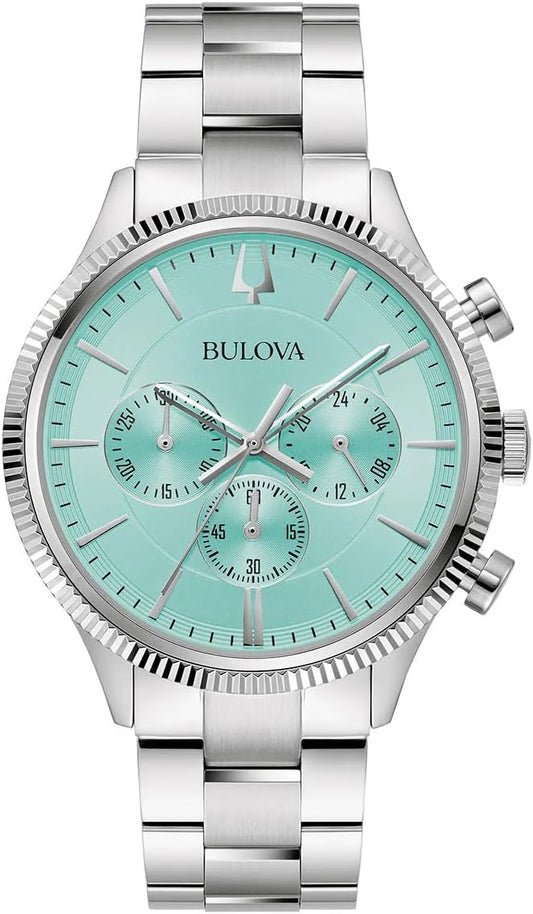 BULOVA CLASSIC 96A323 MEN -TIFFANY  ICE BLUE
