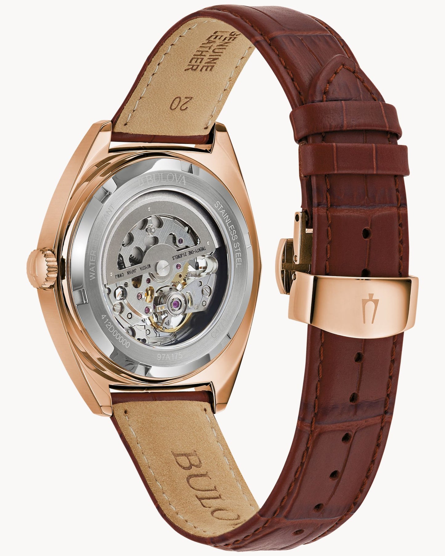 BULOVA SURVEYOR 97A175 AUTOMATIC SKELETON