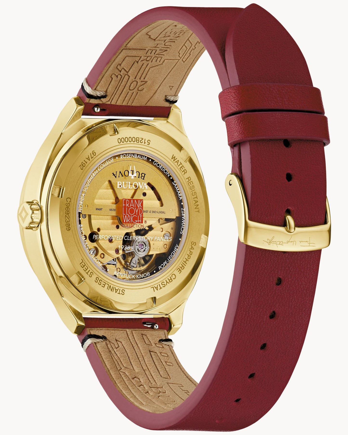 BULOVA FRANK LLOYD AUTOMATIC 97A192 LIMITED EDITION