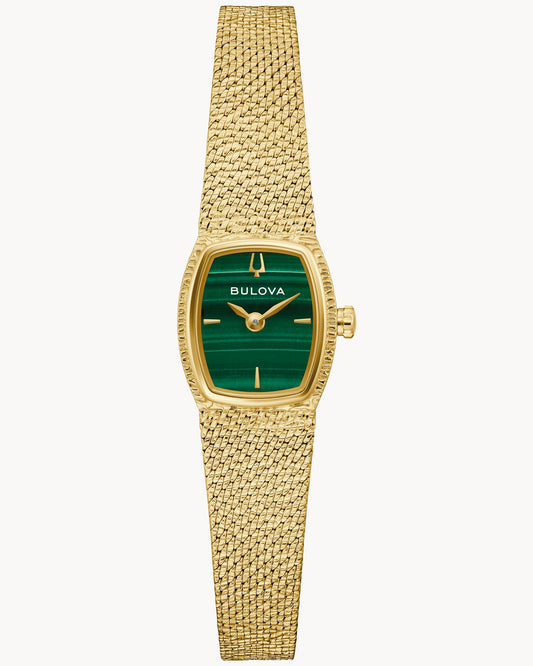 BULOVA GODDESS OF TIME 97L184 MALACHITE LADIES