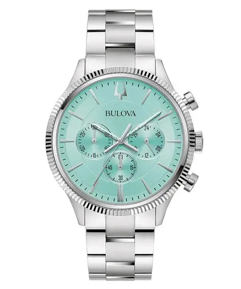 BULOVA CLASSIC 96A323 MEN -TIFFANY  ICE BLUE