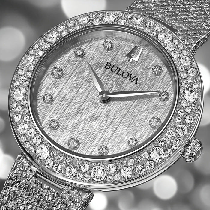 BULOVA CRISTAL 96L329 LADIES